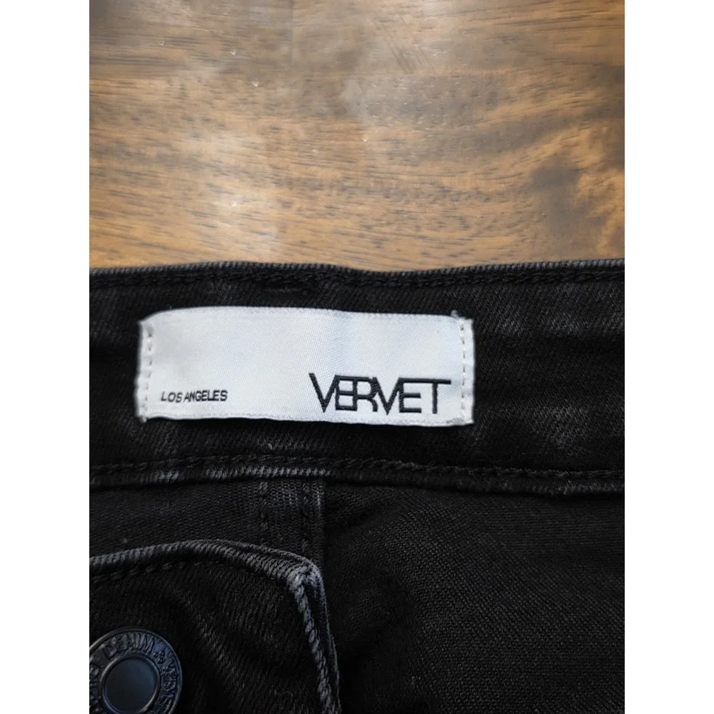 Vervet‎ Los Angeles Women's Button Fly Super Flared Jeans Size 27 Stretchy Y2k